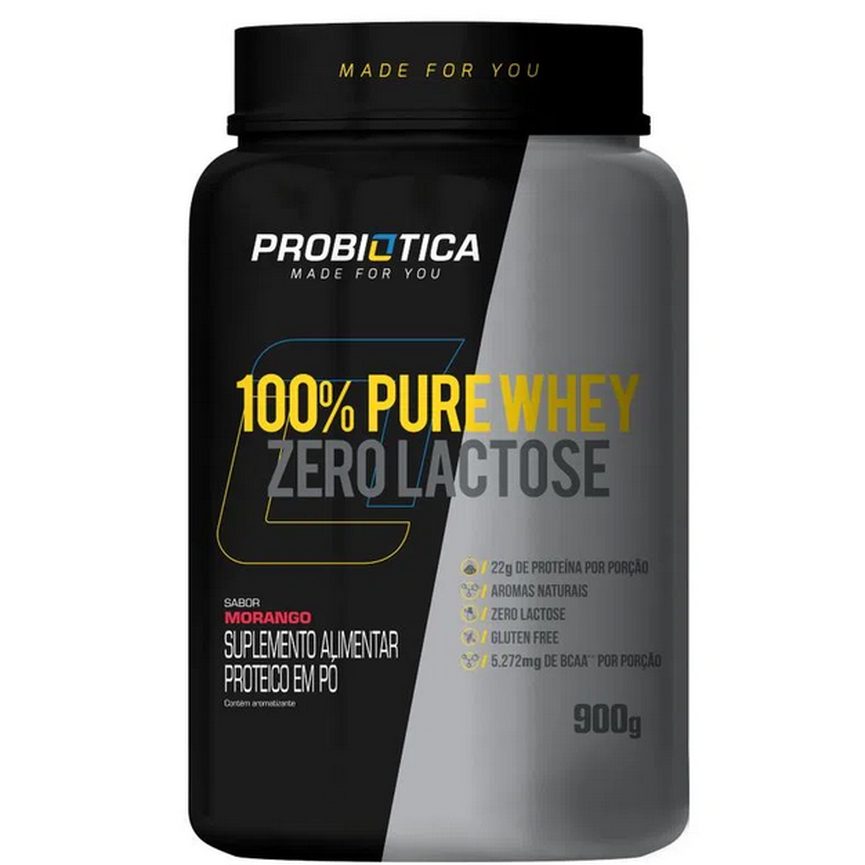 100% Whey Protein Zero Lactose 900g Probiótica 100% Whey Protein Zero Lactose 900g Probiótica