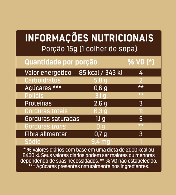 tabela nutricional pasta de amendoim dr peanut cookies e cream 600g nossa forma suplementos