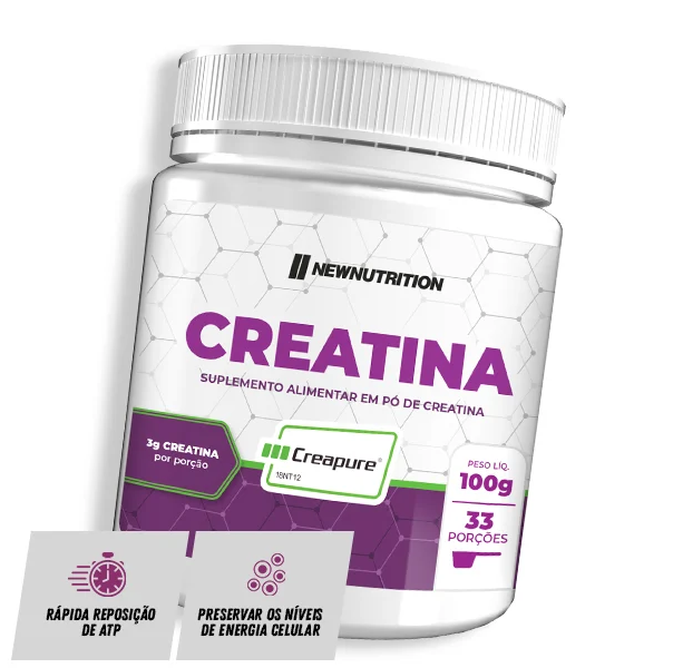 creatina creapure 100g new nutrition nossa forma suplementos 5