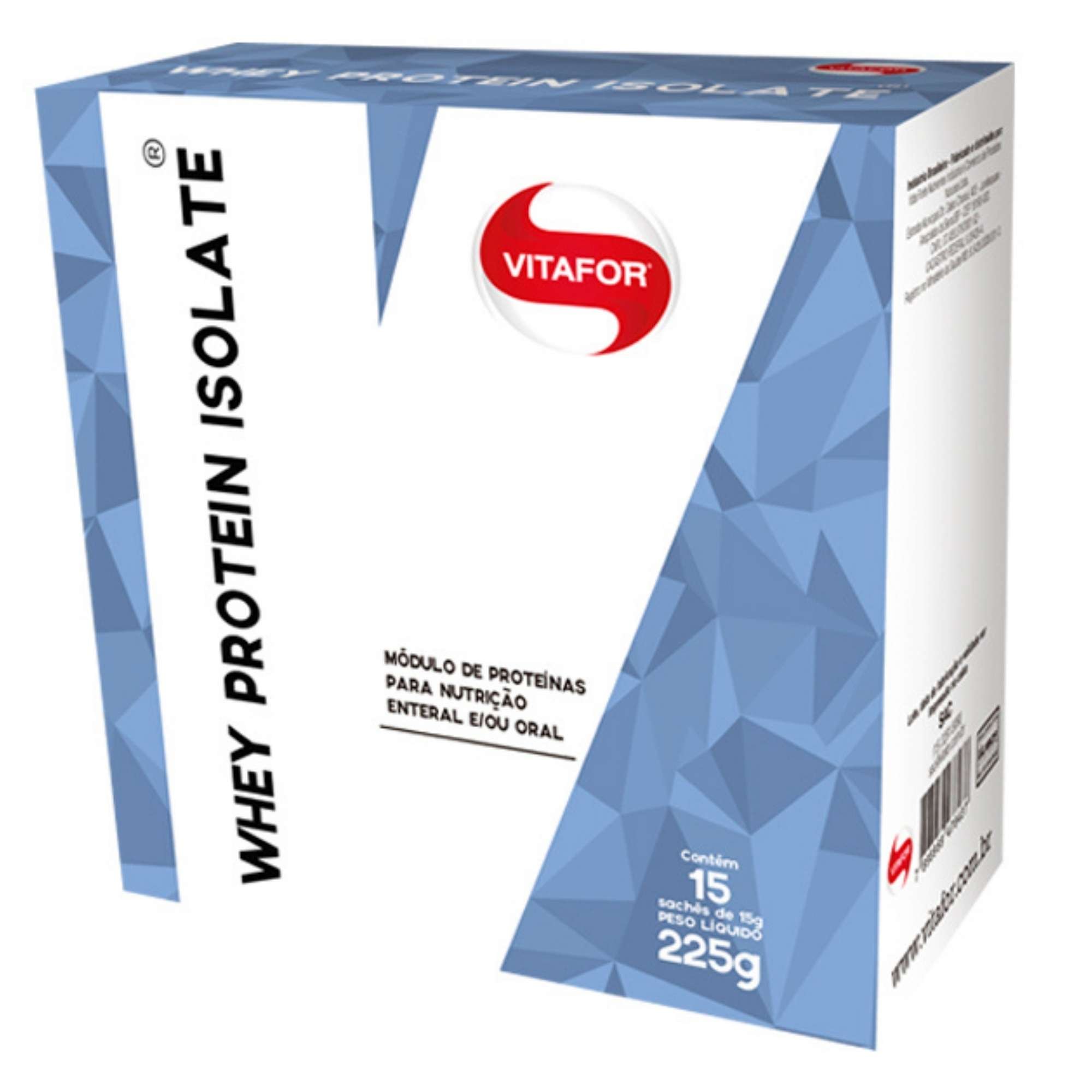 Whey Protein Isolate 15 saches 15g Vitafor Nutrimil Nutrição