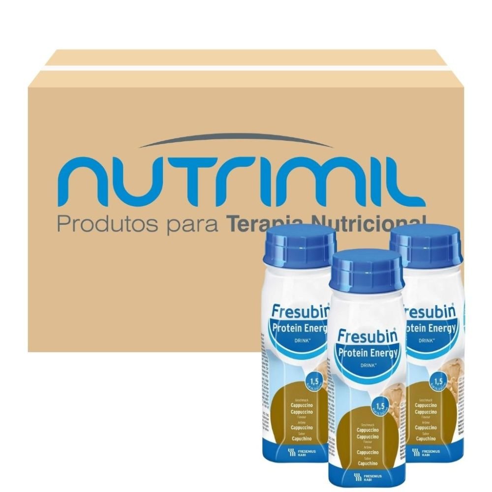 Fresubin Protein energy drink Cappuccino 200ml Kit com 8 unidades