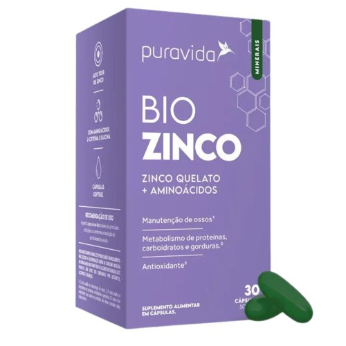 Bio Zinco Puravida com 30 caps