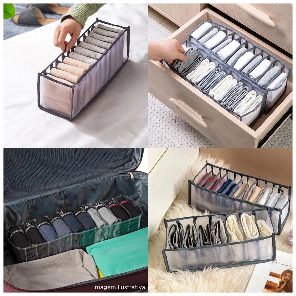 Organizador Para Meias com 11 Divisórias