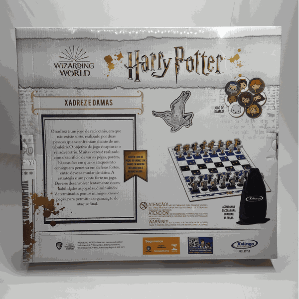 Jogo Xadrez E Damas Harry Potter Xalingo - 53732