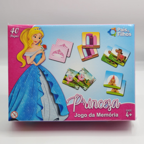 Jogo da Memória Princesa - 40 Peças - Pais e Filhos - Casa Joka