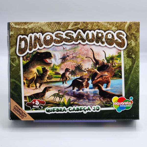 Quebra Cabeça 3D Dinossauros - Pais & Filhos