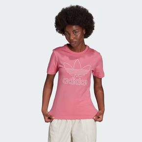 Camiseta adidas shop originals trefoil rosa