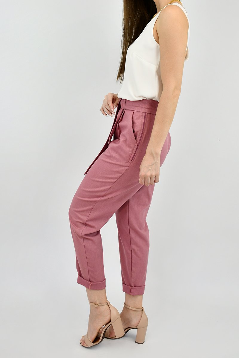 Calça store rosa envelhecido