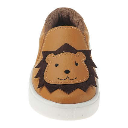 Tênis Slip On Infantil Menino Divertido Leão