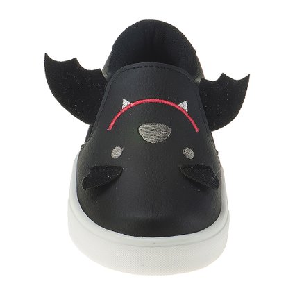 Tênis Slip On Infantil Menino Pequito Divertido Morcego