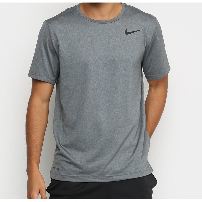 Nike Pro Dri-FIT Camiseta masculina de manga curta Dri-Fit, Ferro  cinza/preto, P