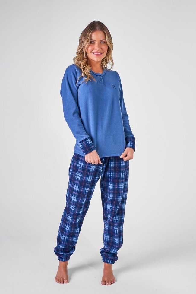 Pijama Feminino Soft Fleece Luar