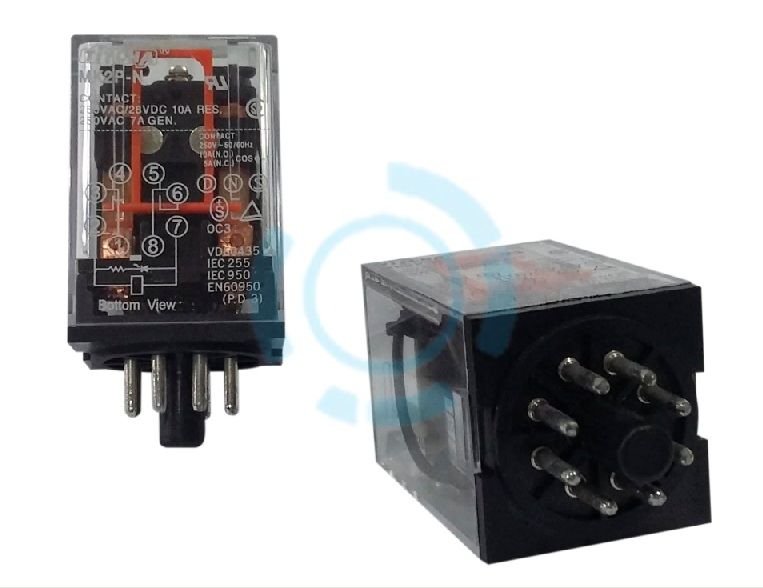 Heschen Rel&egrave; Per Uso Generale, Y2NJ, Bobina 12VAC, 5A 24VDC/220VAC