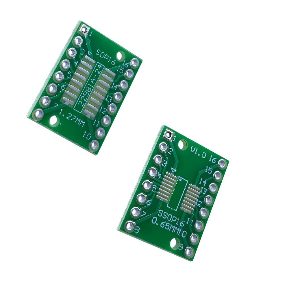6pc SOP16 SO16 TSSOP16 SSOP16 SOIC To DIP16 Adapter Breakout PCB Converter Board - Foto 9