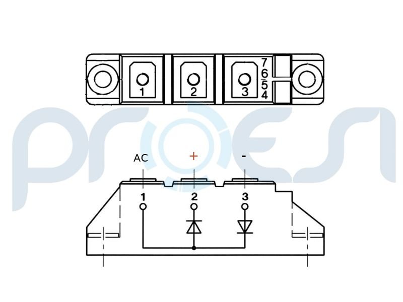 Semikron SKD83/16 Power Module - New Industrial Grade German-Made Component