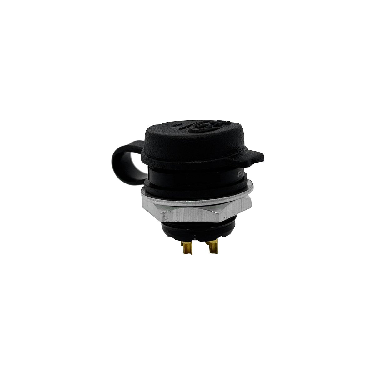 Socket Ip60 Conector Circular ITC M16 4 Vias Macho 10A Base Redonda IP60