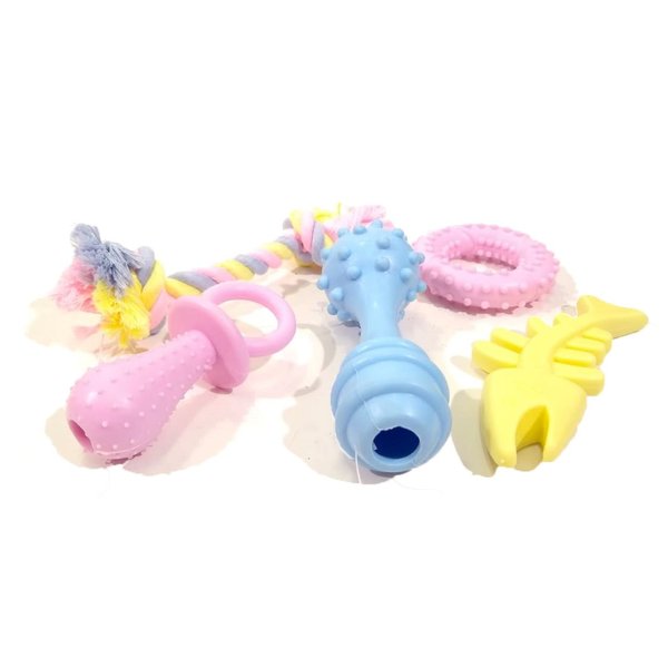 kit-brinquedo-mordedor-caes-filhotes-borracha-5-pecas-6288