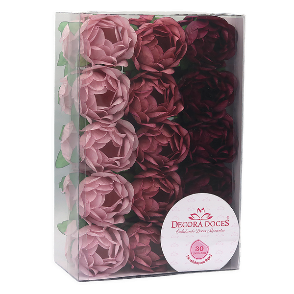 Forminha Princesa c/30 unid Rose Decora Doces