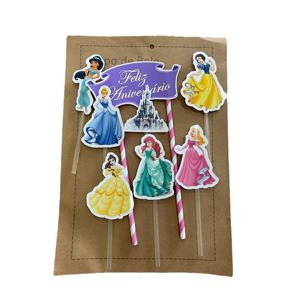 Topo De Bolo Princesas Disney