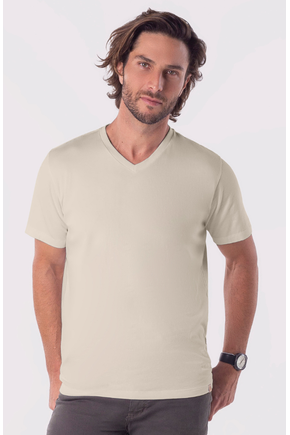 01 camiseta super comfort gola v off white