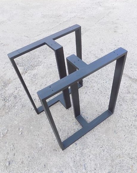 base de mesa estilo industrial pedestal par pes mesa ferro