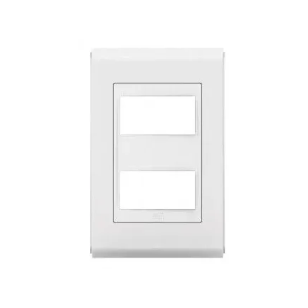 Placa 2 posi es 4x2 branco style 14106748 refinatto