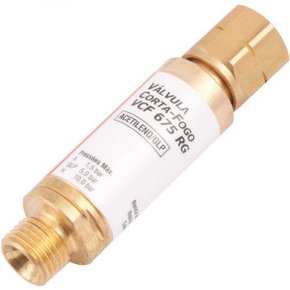 Válvula seca corta-chama para regulador Acetileno VCF 675 RG