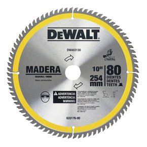 Serra Circular 250mm X 3,0mm X 30mm X 80 Dentes Madeira Dwa03130 Dewalt
