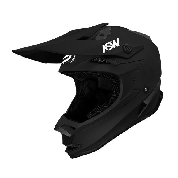 capacete asw fusion solid preto