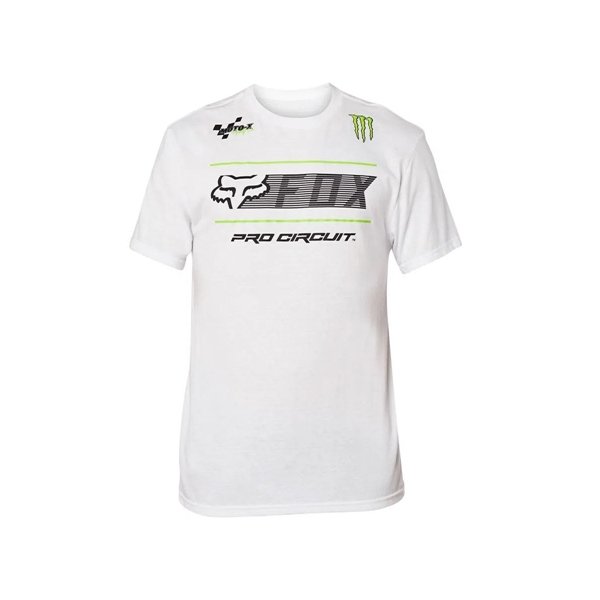 camiseta fox pro circuit monster ss white