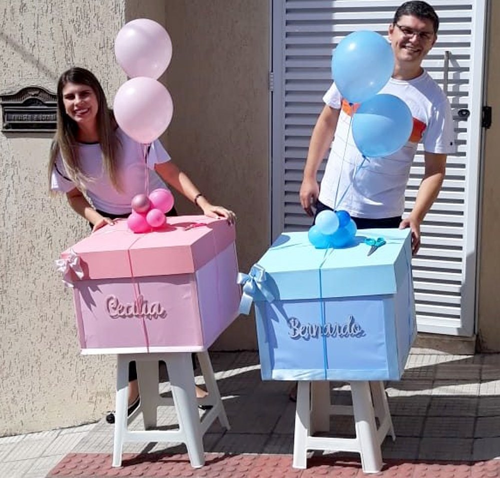 Ch Revela o Beb Como Organizar Dicas e Fotos Rosa Azul Kids