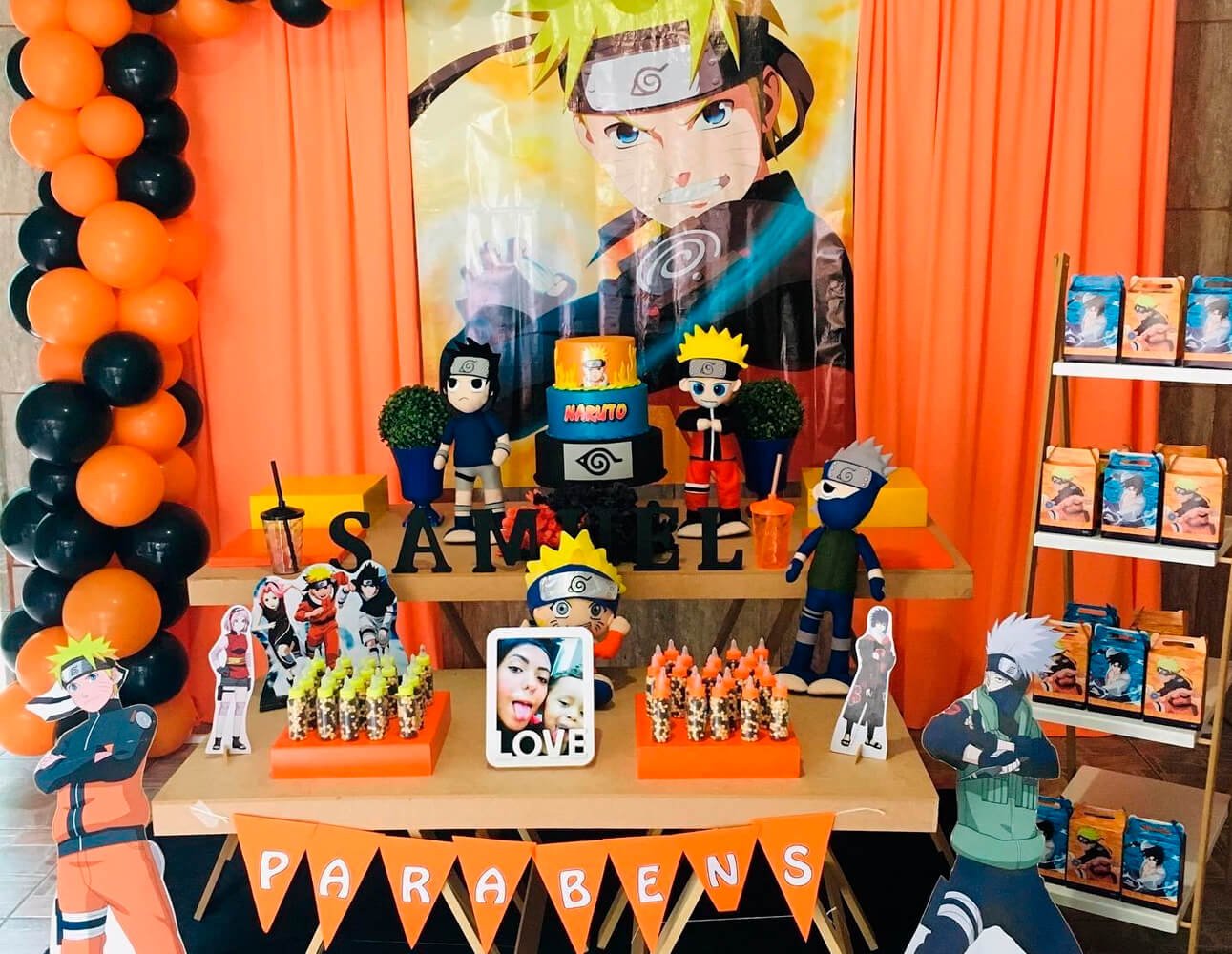 Topo de Bolo Naruto - Fazendo a Nossa Festa  Bolo naruto, Festa infantil  naruto, Festa naruto