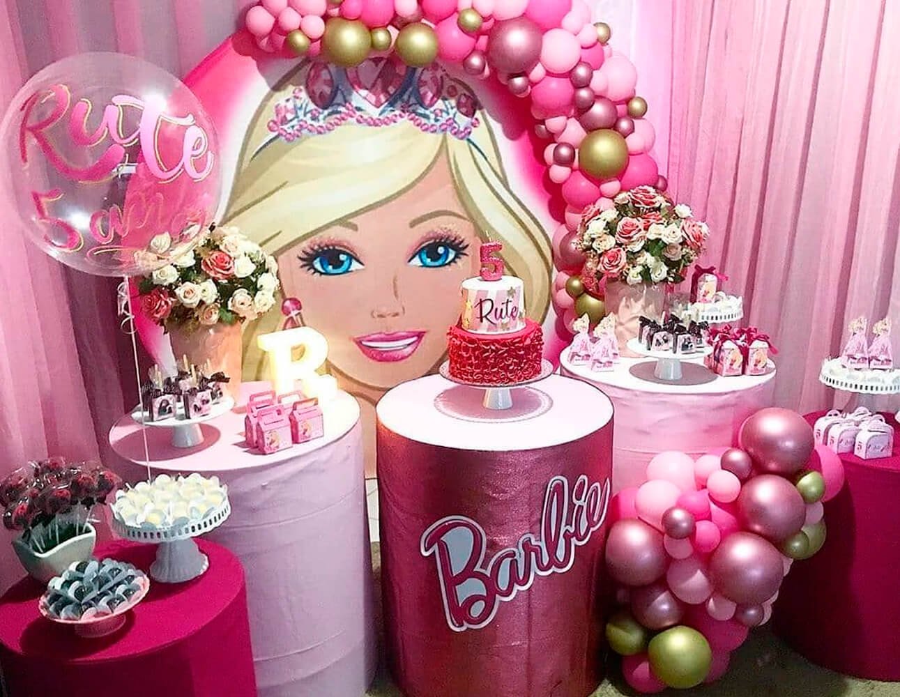 Conjunto da Barbie/ Roupa infantil/ Festa /aniversário/
