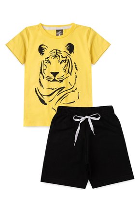 Conjunto Infantil Menino Tigre Amarelo Kangulu (1 ao 12)