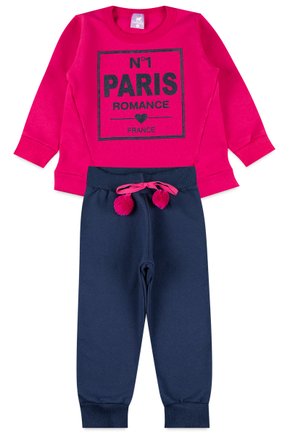 Conjunto Infantil Menina Paris Pink Iaia (1 ao 10)
