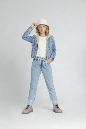 Calça Jeans Infantil Menina Slouchy Sun Place (2 ao 10)