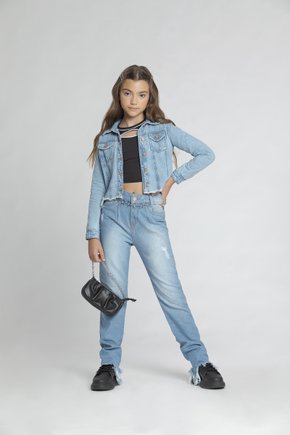 Jaqueta Jeans Infantil Menina Sun Place (4 ao 10)