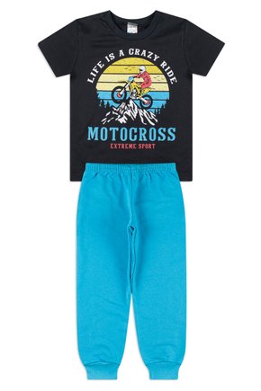 Conjunto Infantil Menino Motocross Preto Kappes (4 ao 08)
