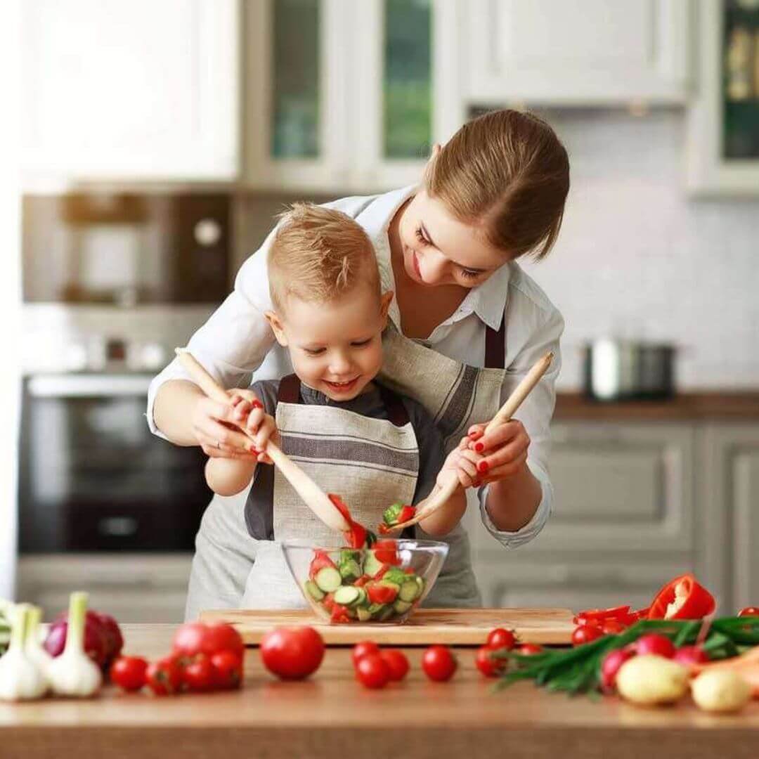 beneficios cozinhar com a crianca