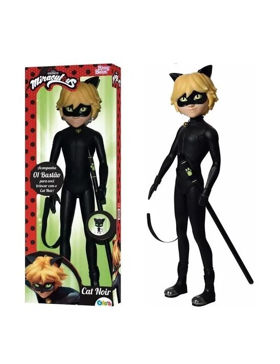 Boneco Miraculous Cat Noir - Baby Brink - Baby Brink e Brinquedos Rosita -  Bonecos - Magazine Luiza