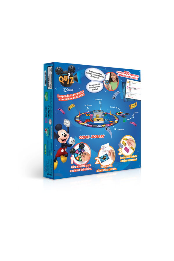 Jogo Infantil Quiz Disney Game Office Toyster Brinquedos no Shoptime