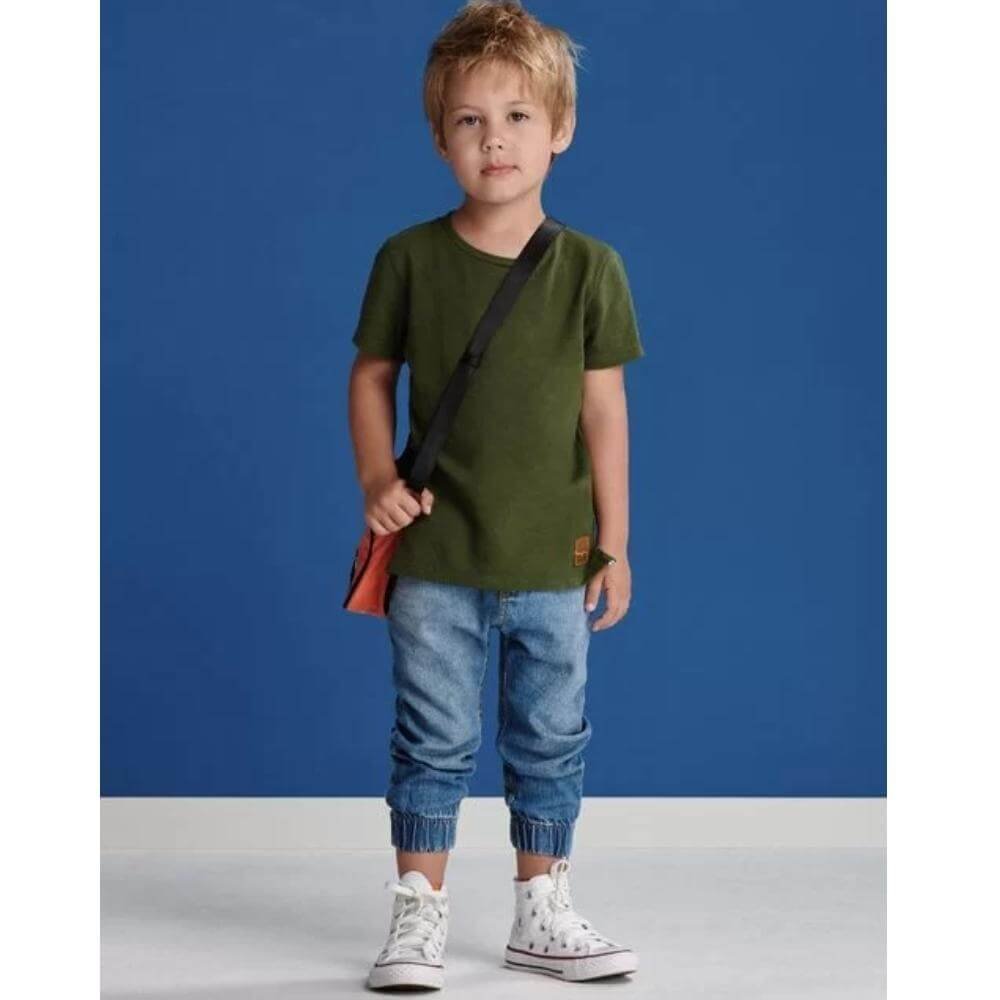 Look Infantil Masculino Jeans e All Star