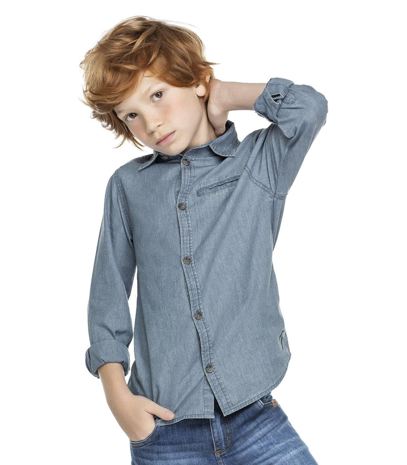 Camisa infantil hot sale jeans