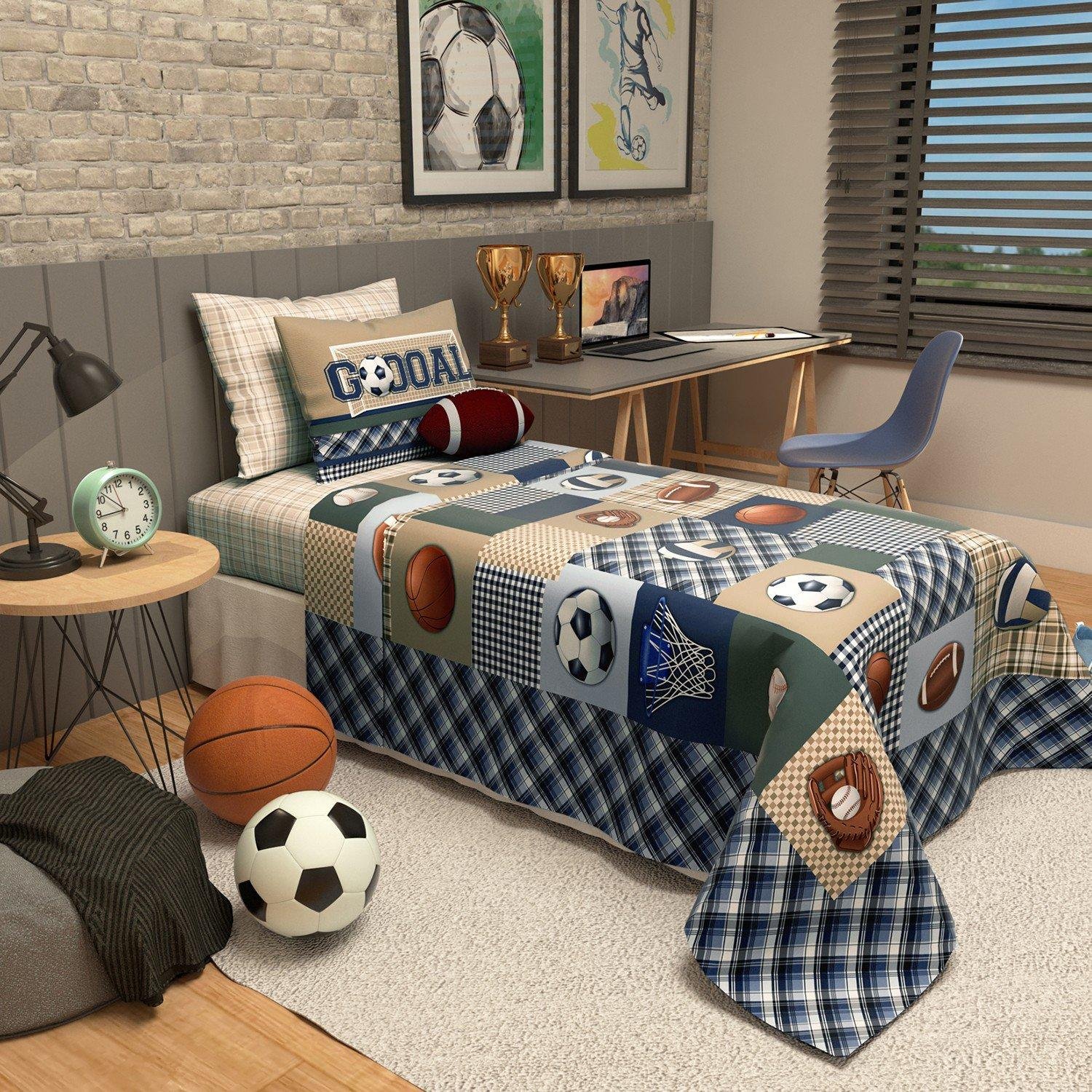 Jogo de Cama Infantil Poa Pinguim 2 peças - Sonho Kids Decor