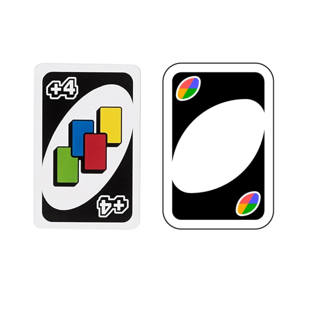 Jogo de cartas uno preto, extra