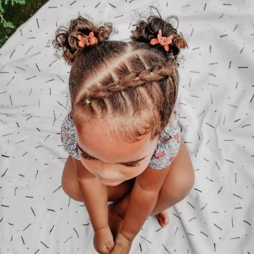 penteado de criança para casamento