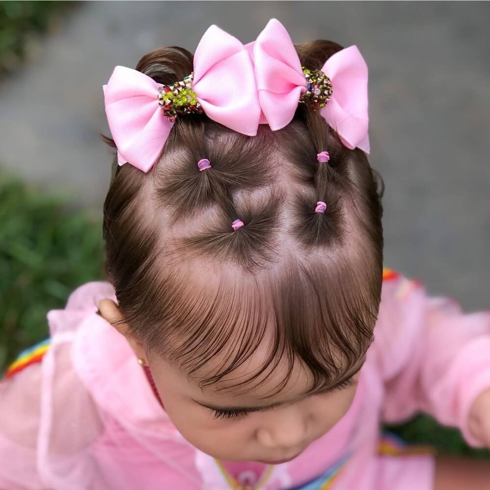 penteado de chucha infantil