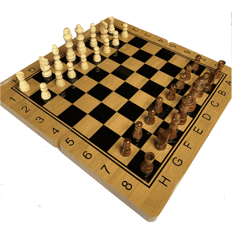 Jogo De Xadrez Magnético 25 X 25 Cm - Chess - Jogo de Dominó, Dama