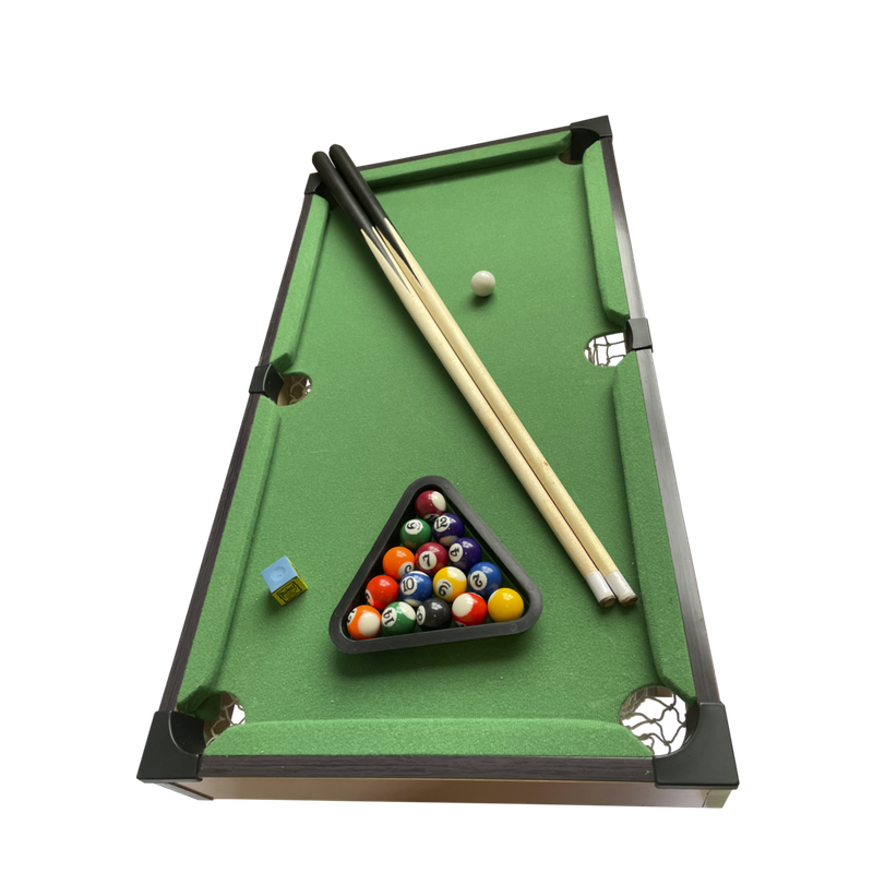 Jogo Sinuca Snooker Mini Mesa Bilhar 51cm Portátil Infantil