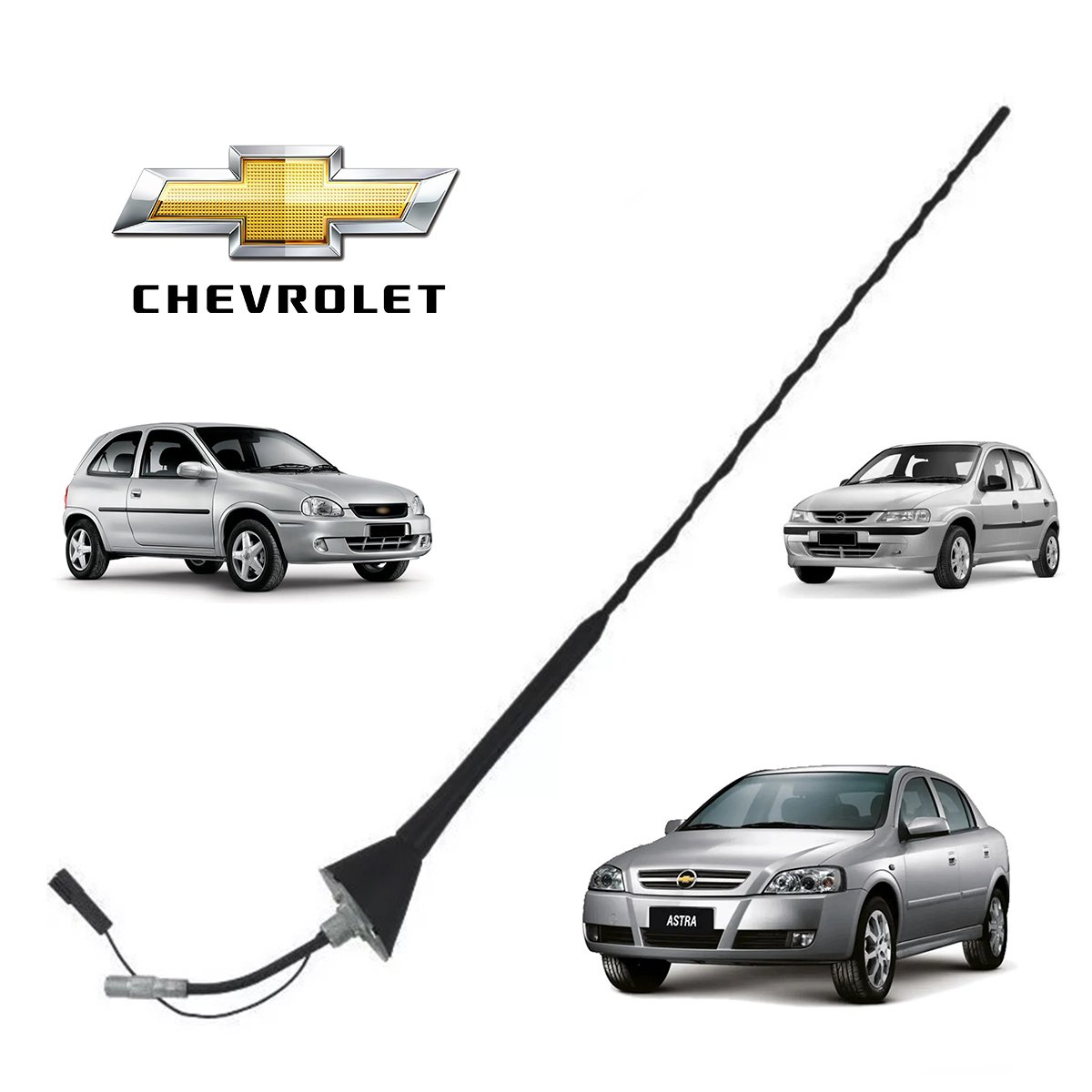 Antena Teto GM Celta Corsa Astra Amplificada Tektron Olimpus